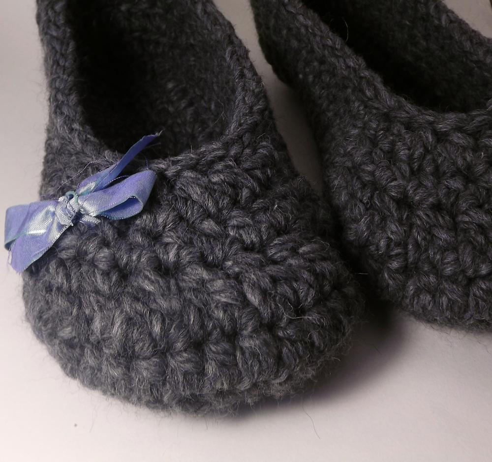 Women's Slippers, Luxury Collection - Alpaca And Wool, Size 9 To 11 Ready To Ship